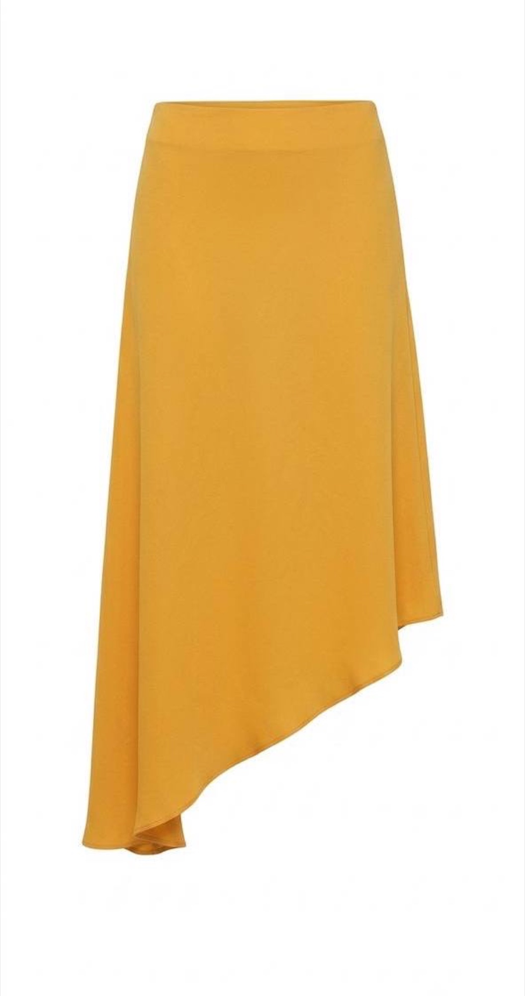 Asymmetric Silk-blend Skirt