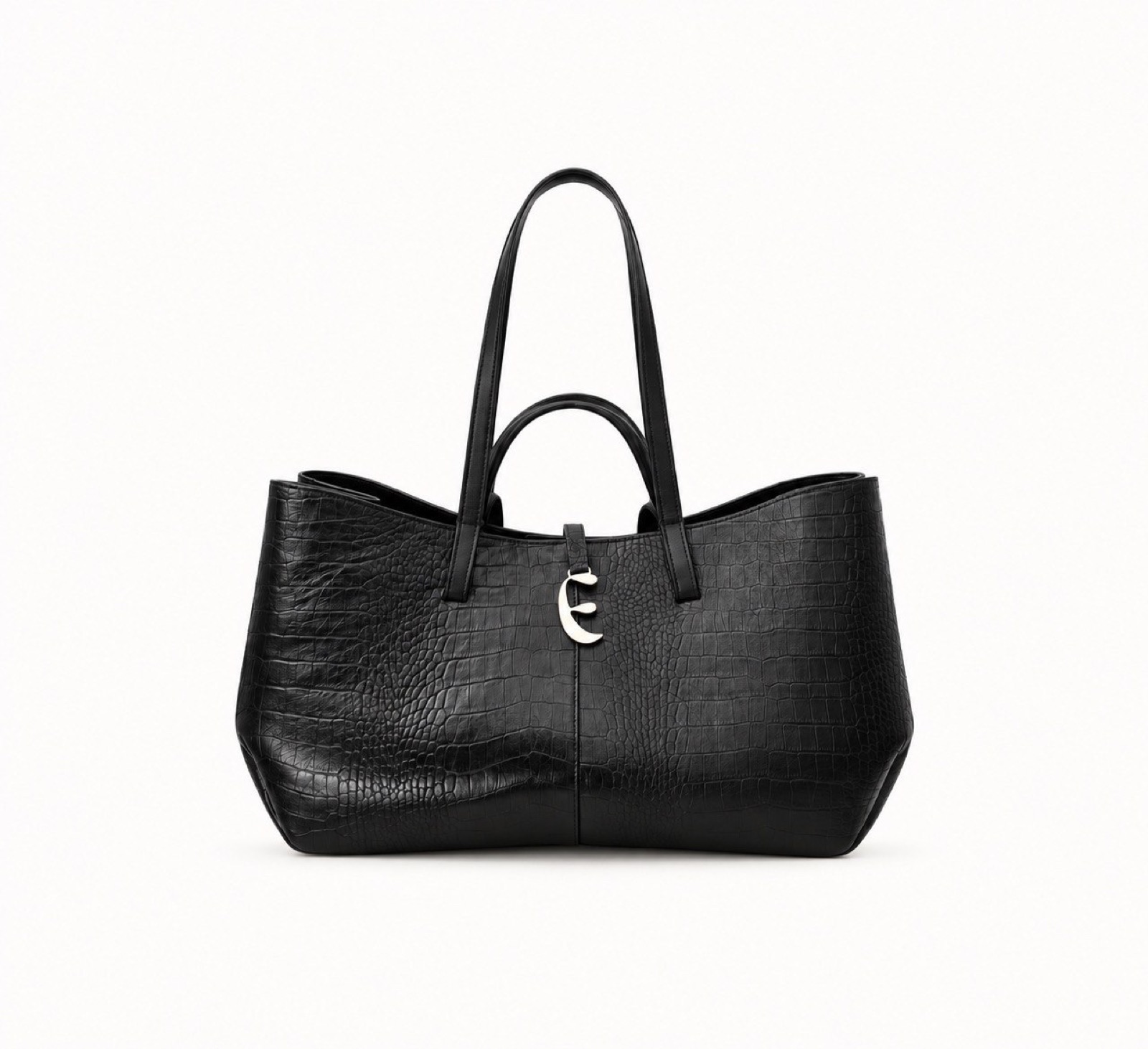 Croco Leather Tote
