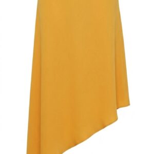 Asymmetric Silk-blend Skirt
